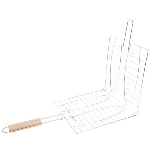 WEKADRIN Edelstahl Grillkorb mit Großem Grillrost Langlebig und Hitzebeständig für Fisch Meeresfrüchte und Gemüse mit Langem Holzgriff für Sicheres BBQ im Freien Zufällige Zufällige Farbe WEKADRIN Edelstahl Grillkorb mit Großem Grillrost Langlebig und Hitzebeständig für Fisch Meeresfrüchte und Gemüse mit Langem Holzgriff für Sicheres BBQ im Freien Zufällige Zufällige Farbe von WEKADRIN