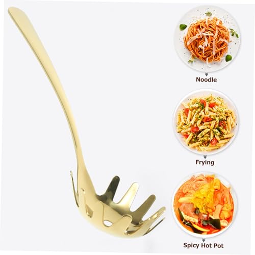 WEKADRIN Edelstahl Nudellöffel mit Schlitz Design Langlebiges Küchenutensil zum Abseihen von Spaghetti und Nudeln Leichtes Sieblöffel für Einfache Trennung von Flüssigkeit und Pasta WEKADRIN Edelstahl Nudellöffel mit Schlitz Design Langlebiges Küchenutensil zum Abseihen von Spaghetti und Nudeln Leichtes Sieblöffel für Einfache Trennung von Flüssigkeit und Pasta von WEKADRIN