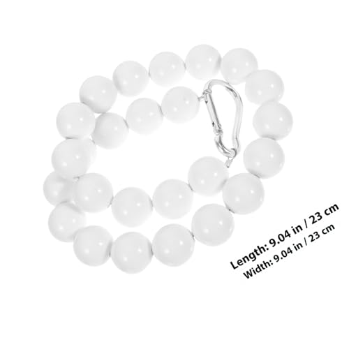 WEKADRIN Edelstahl PVC Beaded Flagpole Retainer Ring Wetterfest für Verschiedene Fahnenmasten Einfache Installation Drehbarer Fahnenmast Fixierring Wetterbeständiges Zubehör für Garten und von WEKADRIN