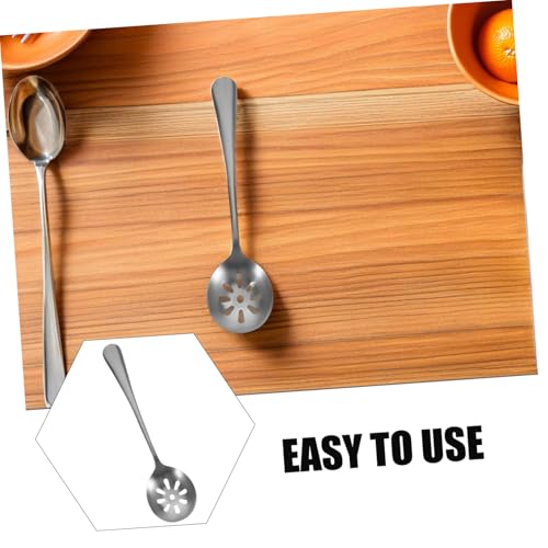 WEKADRIN Edelstahl Perforierter Servierlöffel Ergonomisch Schlitzlöffel Wiederverwendbar Für Obst Dessert Salat Küche Klein Praktisch Robust WEKADRIN Edelstahl Perforierter Servierlöffel Ergonomisch Schlitzlöffel Wiederverwendbar Für Obst Dessert Salat Küche Klein Praktisch Robust von WEKADRIN