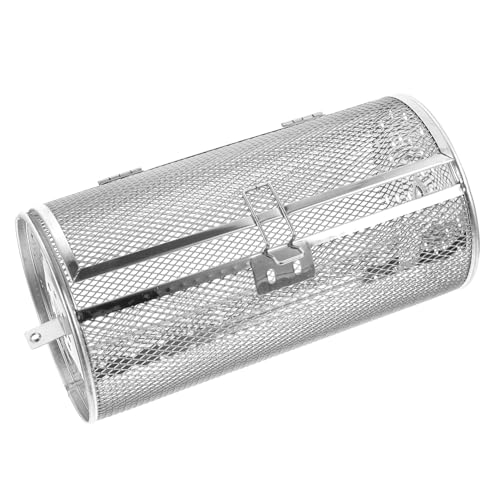 WEKADRIN Edelstahl Rotierender Grillkorb Rostfrei Ofen Backofen Grillzubehör Für Fleisch Gemüse Drehbar Praktisch Leicht Für BBQ Und Küche von WEKADRIN