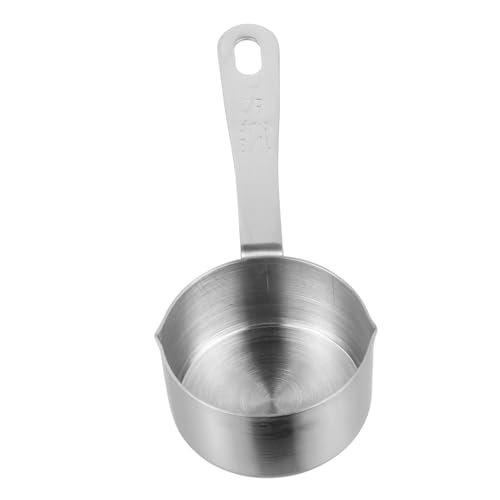 WEKADRIN Edelstahl Sauce Löffel Multifunktional Glatte Oberfläche Teppanyaki Messlöffel Spülmaschinenfest mit Aufhängeöffnung Küchenutensil Robust Langlebig von WEKADRIN