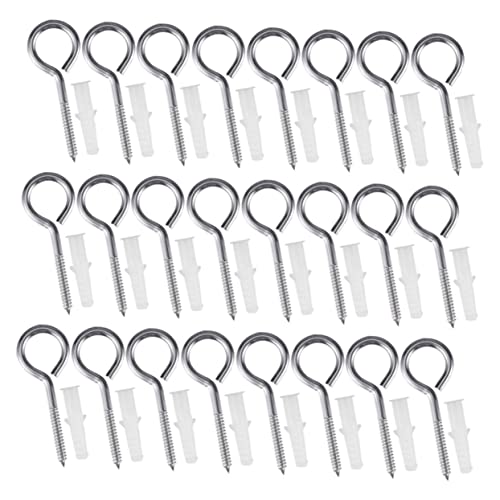 WEKADRIN Edelstahl Schraubhaken Ringschrauben Schwerlast Hängemattenhaken Deckenhaken zum Schrauben für Pflanzen Lampen Schlüssel Aufhängung Robust Langlebig von WEKADRIN