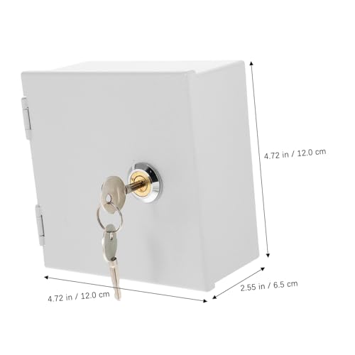 WEKADRIN Edelstahl Steckdosen Schutzbox mit Schloss Spritzwassergeschützt Anti diebstahl Elektrische Anschlussdose Wandmontage Schutz für Außensteckdosen von WEKADRIN