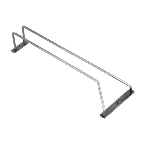 WEKADRIN Edelstahl Weinregal Hängend Unter Schrank Weinglashalter Stielglashalter Robust Rostfrei Küchen Bar Organizer Platzsparend von WEKADRIN
