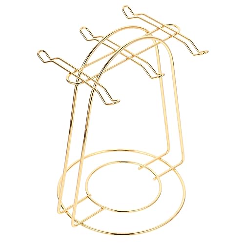 WEKADRIN Eisen Becherhalter Rostfreier Tassenständer mit Abtropffunktion Elegantes Küchenregal für Tassen und Untertassen Platzsparend Vielseitig Nutzbar Modernes Design in Schwarz und von WEKADRIN