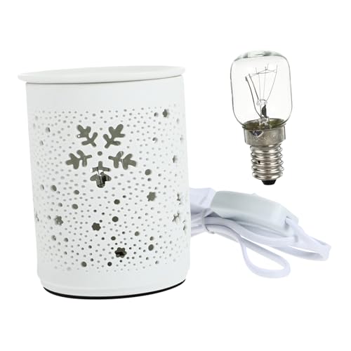 WEKADRIN Elektrische Duftlampe Aromatherapie mit Warmlicht Keramik wachsschmelzer für Ätherische Öle Stecker nachtlicht für Haushalt Schafft Entspannende Atmosphäre Beim Arbeiten und WEKADRIN Elektrische Duftlampe Aromatherapie mit Warmlicht Keramik wachsschmelzer für Ätherische Öle Stecker nachtlicht für Haushalt Schafft Entspannende Atmosphäre Beim Arbeiten und von WEKADRIN