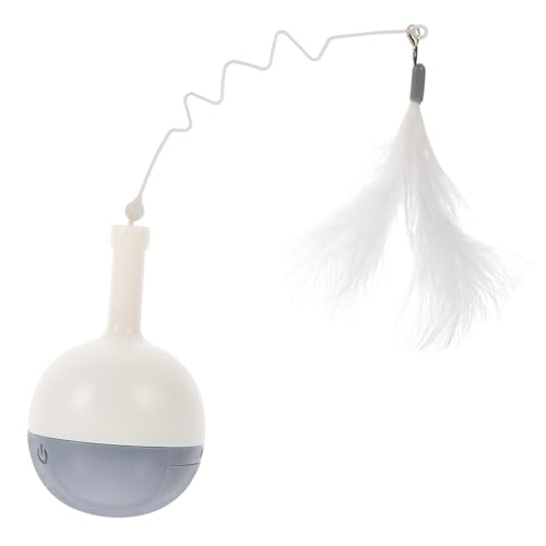 WEKADRIN Elektrisches Katzenspielzeug Leckerli Ball Interaktives Tumbler Futterspielzeug für Kätzchen zur Intelligenzförderung und Beschäftigung Stabiler Kunststoff von WEKADRIN