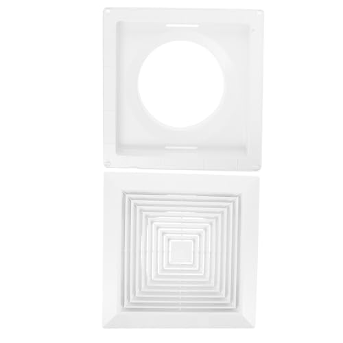 WEKADRIN Exhaust Fan Grille mit Federklammern Quadratische Deckenventilator-abdeckung aus Robustem Kunststoff Luftzirkulierende Lüftungsgitter für Badezimmer und Deckenlüfter Einfache von WEKADRIN