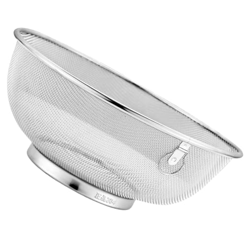 WEKADRIN Feinmaschiges Edelstahl Sieb Ölfilter Küchensieb Abtropfsieb für Reis Gemüse Obst Reinigung und Flüssigkeitsabscheidung mit Praktischem Handsieb für Haushalt und Kochen WEKADRIN Feinmaschiges Edelstahl Sieb Ölfilter Küchensieb Abtropfsieb für Reis Gemüse Obst Reinigung und Flüssigkeitsabscheidung mit Praktischem Handsieb für Haushalt und Kochen von WEKADRIN