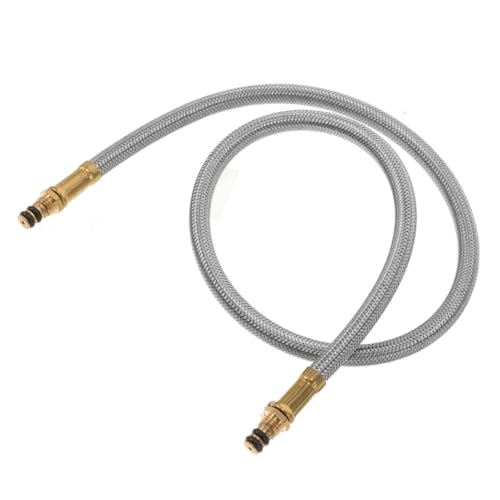 WEKADRIN Flexibler Gasschlauch aus Edelstahl mit Sicherem Propananschluss für Camping gaskocher Gasherdverlängerung mit Dichtem Schlauch für Wohnmobil und Outdoor gasversorgung von WEKADRIN