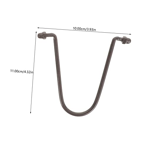 WEKADRIN Förmiger Regenkettenhaken aus Robustem Metall für Dachrinneninstallation Langlebiger Adapter für Effektiven Wasserfluss Einfach zu Montieren Wetterfest Geeignet für Gartenhaus und von WEKADRIN