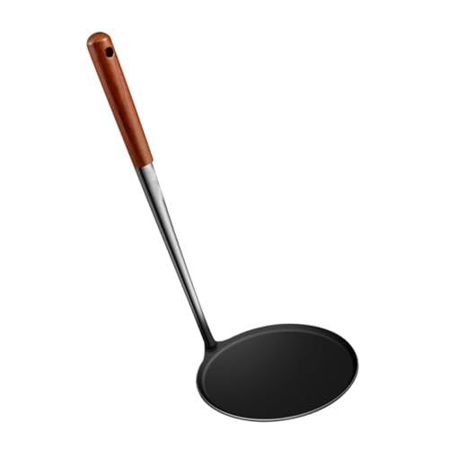 WEKADRIN Frittierlöffel mit Holzgriff Edelstahl Antihaft Bratpfannenhelfer Langlebiger Küchenwender für Snacks zum Braten und Servieren Vielseitig für Haushalt und Restaurant Geeignet von WEKADRIN