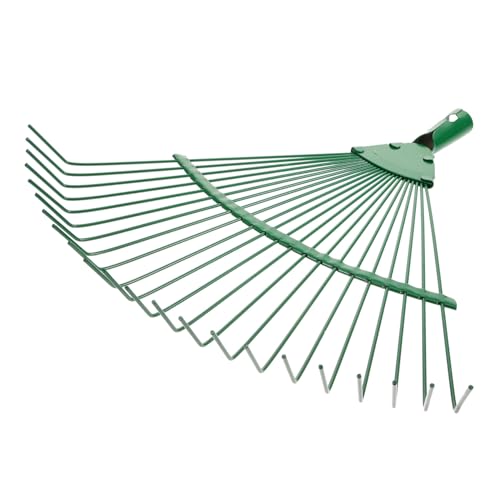 WEKADRIN Gartenrechen mit Langem Stiel Stahlrechen für Laub und Bodenverteilung Ergonomischer Handrechen für Gartenarbeit Leichtes Gartengerät zum Lockern und Glätten von Zufällige Farbe von WEKADRIN
