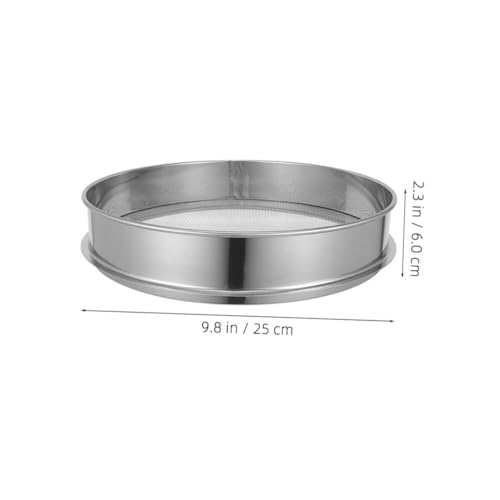 WEKADRIN Gartensieb aus rostfreiem Material rundes Bodensieb mit langlebigem Gartensieb für Erde und Steine leichtes Sieb zum Filtern von Gartenerde und Kompost praktisches Handsieb für WEKADRIN Gartensieb aus rostfreiem Material rundes Bodensieb mit langlebigem Gartensieb für Erde und Steine leichtes Sieb zum Filtern von Gartenerde und Kompost praktisches Handsieb für von WEKADRIN