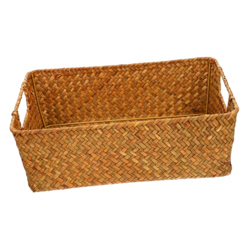 WEKADRIN Geflochtener Brotkorb aus Naturmaterial Stabiles Desktop aufbewahrungskörbchen für Obst Gemüse und Haushaltswaren Dekorativer Korb für Wohnzimmer und Büro WEKADRIN Geflochtener Brotkorb aus Naturmaterial Stabiles Desktop aufbewahrungskörbchen für Obst Gemüse und Haushaltswaren Dekorativer Korb für Wohnzimmer und Büro von WEKADRIN