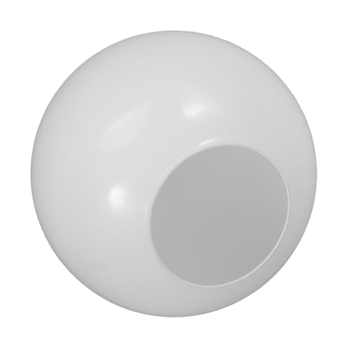 WEKADRIN Glas Lampenschirm Ersatz Milchglas Rund Flacher Rand Kompatibel Tischlampe Straßenlampe Pendelleuchte Vielseitig Einsetzbar Einfache Montage von WEKADRIN