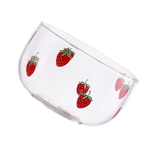 WEKADRIN Glas Schüssel mit Erdbeermotiv Elegante Servierschale für Salate Desserts Obst Runde Glasschale Glatte Oberfläche Leicht zu Reinigen für Zuhause und Kleine Feiern WEKADRIN Glas Schüssel mit Erdbeermotiv Elegante Servierschale für Salate Desserts Obst Runde Glasschale Glatte Oberfläche Leicht zu Reinigen für Zuhause und Kleine Feiern von WEKADRIN