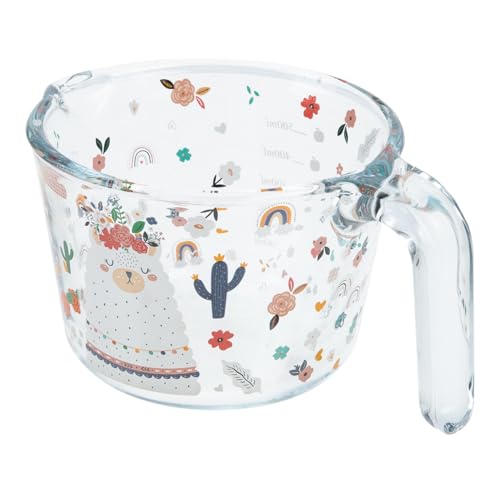 WEKADRIN Glas messbecher mit Maßangabe Hitzebeständig Cartoonförmig Milch Backbecher aus Hochwertigem Glas Spülmaschinenfest für Haushalt und Küche WEKADRIN Glas messbecher mit Maßangabe Hitzebeständig Cartoonförmig Milch Backbecher aus Hochwertigem Glas Spülmaschinenfest für Haushalt und Küche von WEKADRIN