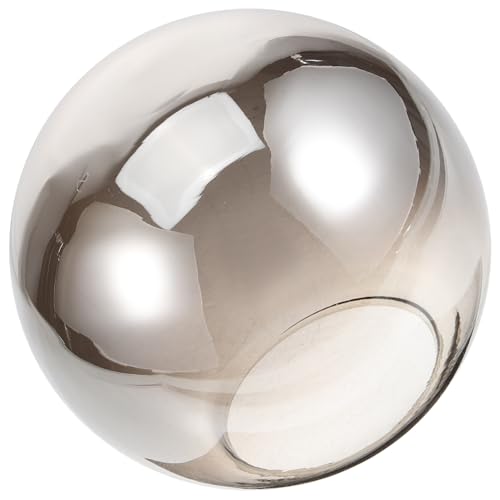 WEKADRIN Glaskugel Lampenschirm Ersatz für Pendelleuchte aus Glas Dekorativer Runder Lampenschirm Öffnung Halbrund Rauchgrau Langlebiger Deckenlampenschirm WEKADRIN Glaskugel Lampenschirm Ersatz für Pendelleuchte aus Glas Dekorativer Runder Lampenschirm Öffnung Halbrund Rauchgrau Langlebiger Deckenlampenschirm von WEKADRIN