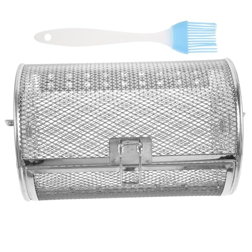 WEKADRIN Grillkorb mit Rotation für Backofen und Gasgrill Rostfreier Rotierender Grillkäfig für Gleichmäßiges Garen von Pommes und Gemüse Reinigungsbürste für Hobbyköche Zufällige Farbe WEKADRIN Grillkorb mit Rotation für Backofen und Gasgrill Rostfreier Rotierender Grillkäfig für Gleichmäßiges Garen von Pommes und Gemüse Reinigungsbürste für Hobbyköche Zufällige Farbe von WEKADRIN