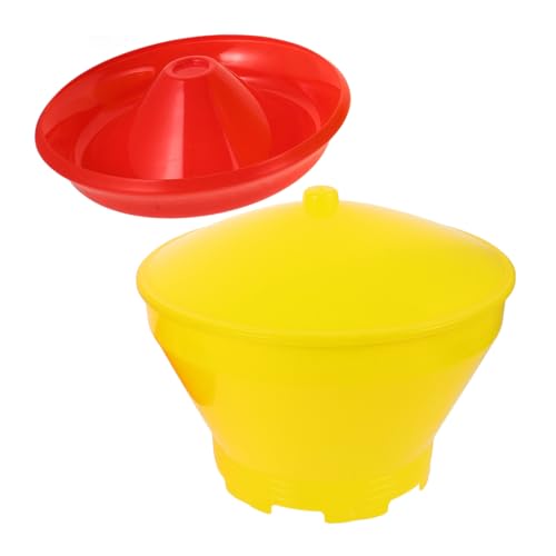 WEKADRIN Großer Automatischer Geflügelfutterspender aus Dickem Langlebiger Kükentränke Futterautomat für Hühner Tauben und Geflügel Leicht zu Reinigen und Installieren Gelb WEKADRIN Großer Automatischer Geflügelfutterspender aus Dickem Langlebiger Kükentränke Futterautomat für Hühner Tauben und Geflügel Leicht zu Reinigen und Installieren Gelb von WEKADRIN