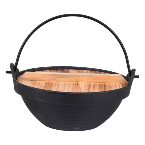 WEKADRIN Gusseisen Campingtopf mit Deckel Japanischer Stil Einzelner Sukiyaki Hot Pot für Suppe Ramen Picknick Kochgeschirr mit Langlebiger Rostschutzbeschichtung WEKADRIN Gusseisen Campingtopf mit Deckel Japanischer Stil Einzelner Sukiyaki Hot Pot für Suppe Ramen Picknick Kochgeschirr mit Langlebiger Rostschutzbeschichtung von WEKADRIN