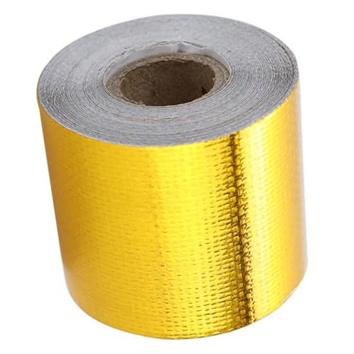 WEKADRIN Hitzebeständiges Aluminium Klebeband Gold Selbstklebend Folienband mit Starker Haftung und Flexibilität Wasser Wetterfest als Dichtungs Reparaturband für Rohre und Lüftungskanäle WEKADRIN Hitzebeständiges Aluminium Klebeband Gold Selbstklebend Folienband mit Starker Haftung und Flexibilität Wasser Wetterfest als Dichtungs Reparaturband für Rohre und Lüftungskanäle von WEKADRIN