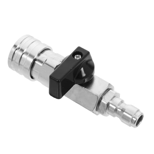 WEKADRIN Hochdruckreiniger Kugelhahn aus Edelstahl Wasserzubehör mit Wasserflussregulierung Langlebig für Autowäsche und Radiatorreinigung Kompatibel mit Gartenschlauch und von WEKADRIN