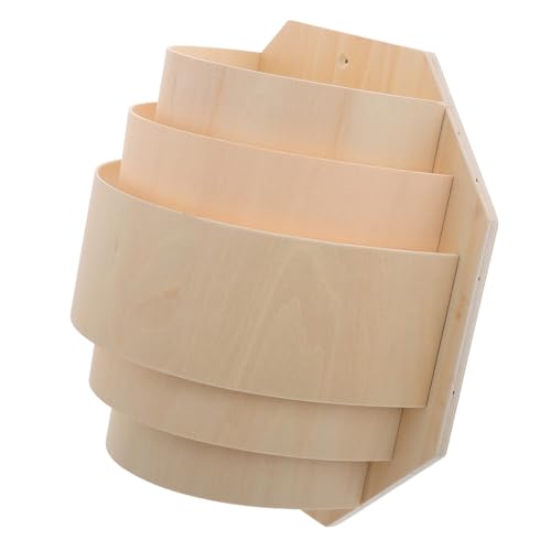 WEKADRIN Hochtemperaturbeständiger Sauna lampenschirm aus Leichtem Lindenholz Dekorative Lampenabdeckung mit Hoher Lichtdurchlässigkeit Explosionsgeschützter Eleganter Lampenschirm für von WEKADRIN