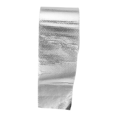 WEKADRIN Hochtemperaturbeständiges Aluminiumfolie faserband mit Edelstahl kabelbindern Hitzeschützendes Wasserfestes Auto auspuff klebeband für Motor Auspuffsysteme Installieren von WEKADRIN