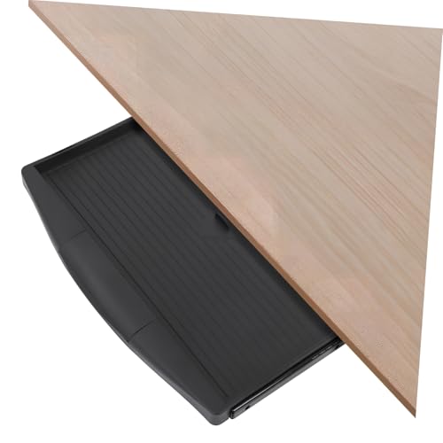 WEKADRIN Hochwertige Tastaturablage Untertisch aus Robustem Material Ausziehbares Keyboard Mount System mit Praktischem Stauraum Platzsparend Einfache ohne Bohren Geeignet für Büro und von WEKADRIN