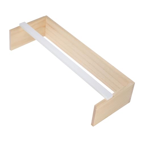 WEKADRIN Holz Wandregal Schwebend Wandmontage Wanddeko Schlafzimmer Wohnzimmer Regal aus Massivem Holz Robust Rustikal Vielseitig für Aufbewahrung und Dekoration von WEKADRIN