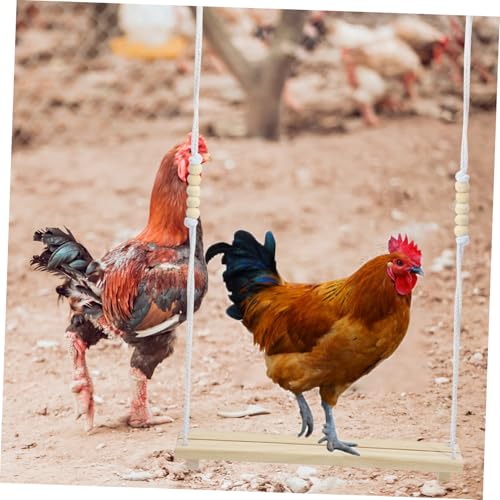 WEKADRIN Hühnerschaukel aus Holz Robustes Hühnerstall mit Sitzstange Geeignet für Hähne Hennen und Küken Sichere Kletter und Ruheplattform Vielseitiger Hühnervogelspielplatz WEKADRIN Hühnerschaukel aus Holz Robustes Hühnerstall mit Sitzstange Geeignet für Hähne Hennen und Küken Sichere Kletter und Ruheplattform Vielseitiger Hühnervogelspielplatz von WEKADRIN