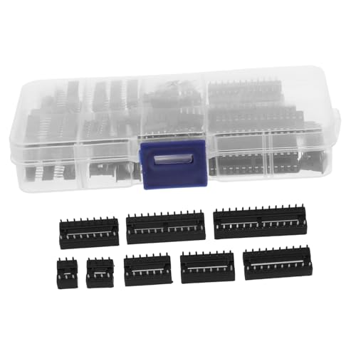 WEKADRIN Ic Chip Socket Set Pin Integrierter Schaltkreis Sockel DIY Zubehör Hitzeabführend Langlebig Kompatibel für Ic Reparatur und Ersatz WEKADRIN Ic Chip Socket Set Pin Integrierter Schaltkreis Sockel DIY Zubehör Hitzeabführend Langlebig Kompatibel für Ic Reparatur und Ersatz von WEKADRIN