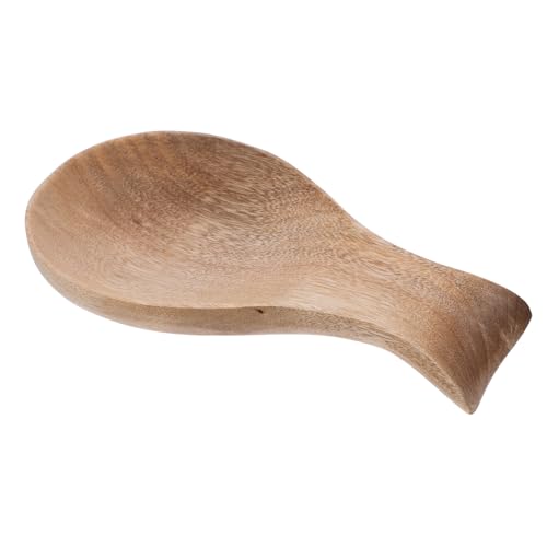 WEKADRIN Japanischer Holz Löffelhalter für Küchenutensilien Kompakte Kratzfeste Kochlöffelablage mit Elegantem Design Dekorativer Küchenhelfer für Arbeitsplatte und Esstisch von WEKADRIN