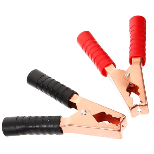 WEKADRIN Jumper Kabelklemmen Kupfer Auto Überbrückung Clips Krokodilklemmen für Batterie Boot Notfall Power Startgerät von WEKADRIN