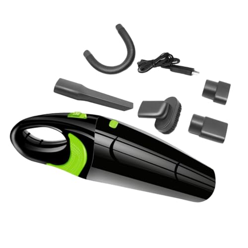 WEKADRIN Kabelloser Handstaubsauger Auto USB Akku Kompakt Leicht Feucht und Trocken Einsetzbar Mini Vakuum für Zigarettenasche Partikel Haare Tragbarer Autostaubsauger R Schwarz von WEKADRIN