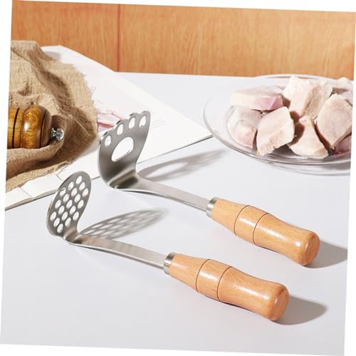 WEKADRIN Kartoffelstampfer Edelstahl mit Holzgriff Vielseitiger Gemüsestampfer für Kartoffelpüree Obst und Gemüse Manueller Kartoffelcrusher Praktische Küchengerät für Cremiges Püree WEKADRIN Kartoffelstampfer Edelstahl mit Holzgriff Vielseitiger Gemüsestampfer für Kartoffelpüree Obst und Gemüse Manueller Kartoffelcrusher Praktische Küchengerät für Cremiges Püree von WEKADRIN