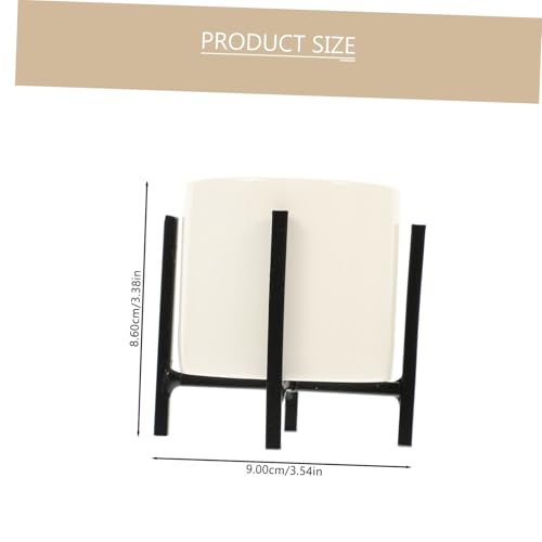 WEKADRIN Keramik Besteckhalter mit Ständer Eleganter Küchenutensilien Organizer für Essstäbchen Löffel und Gabeln Platzsparende Aufbewahrungsbox für Küchentheke Schwarzer Tisch von WEKADRIN