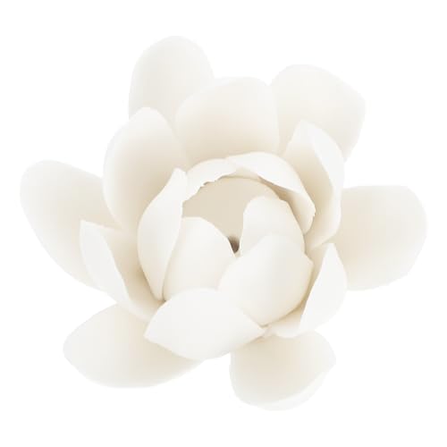 WEKADRIN Keramik Lotus Räucherstäbchenhalter Fein Verarbeitet Dekoratives Räuchergefäß für Aromatherapie und Meditation Kompakt Tischdekoration für Zuhause Büro Yoga Geschenk von WEKADRIN