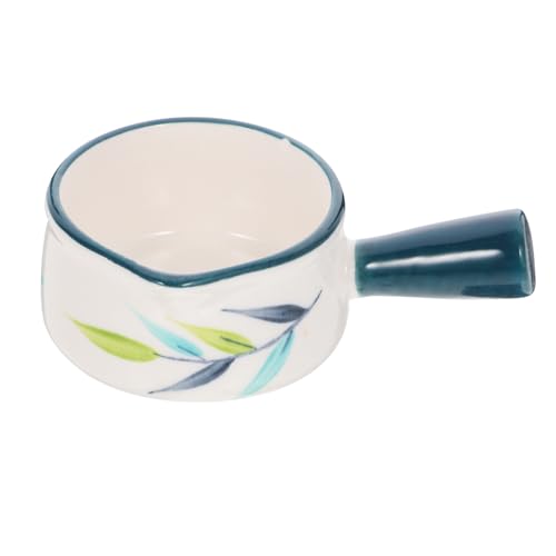 WEKADRIN Keramik Mini Milchtopf Klein Vielseitig als Sauce und Milchbecher Geeignet für Küche Restaurant Multipurpose Kleiner Milchpfanne für Induktion und Gasherd von WEKADRIN