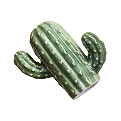 WEKADRIN Keramik Zahnstocherhalter Kaktus Form Dekorativer Zahnstocherbehälter aus Hochwertiger Keramik Kompakt Leicht und Stabil Stilvolle Tischdekoration für Küche und Esszimmer von WEKADRIN