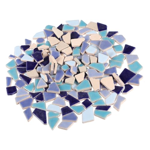 WEKADRIN Keramische Mosaikfliesen Unregelmäßige Form DIY Bastelsteine für Kreative Heimdekoration Frostbeständig Bunte Keramische Mosaiksteine für Individuelle Kunstprojekte von WEKADRIN