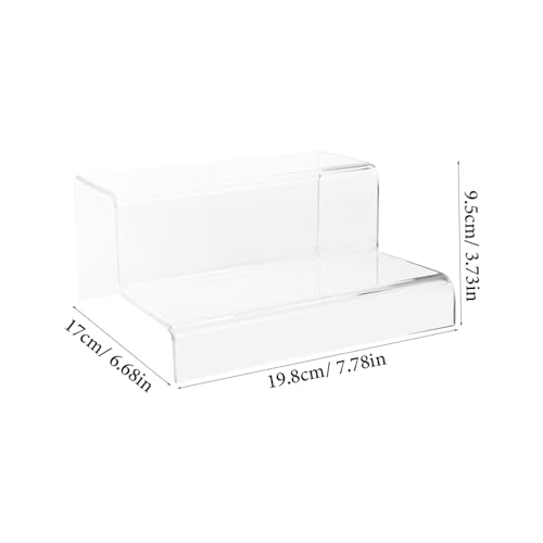 WEKADRIN Klarer Acryl Display Stand Transparenter Präsentationsständer für Figuren Schmuck Makeup Laden Theke Desktop von WEKADRIN