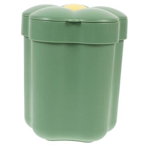 WEKADRIN Kleiner Blumentisch Mülleimer mit Deckel Dekorativer Kunststoff Papierkorb für Büro und Schlafzimmer Geruchsisolierend Vielseitiger Desktop Aufbewahrungsbehälter Stabil und WEKADRIN Kleiner Blumentisch Mülleimer mit Deckel Dekorativer Kunststoff Papierkorb für Büro und Schlafzimmer Geruchsisolierend Vielseitiger Desktop Aufbewahrungsbehälter Stabil und von WEKADRIN