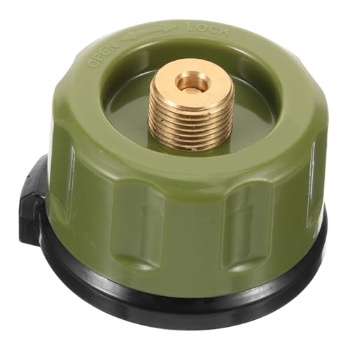 WEKADRIN Kleiner Camping Gaskartuschen Adapter aus Robustem Eisen Kompakt und Tragbar Geeignet für Outdoor Kocher und Picknick Einfach zu Bedienen und Langlebig von WEKADRIN