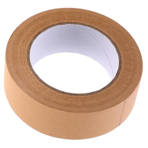 WEKADRIN Kraftpapier Klebeband Stark Haftendes Packband für Verpackung und Versand Beschreibbar Leicht Abreißbar für Umzugskartons und Zuverlässige Kartonversiegelung von WEKADRIN
