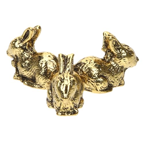 WEKADRIN Kristallkugel Ständer mit Solidem Hasen Design Dekorativer Desktop Kugelhalter Stabiler Halter für Kristallkugeln und Kleine Ornamente Goldfarbener Büro Wohnaccessoire von WEKADRIN