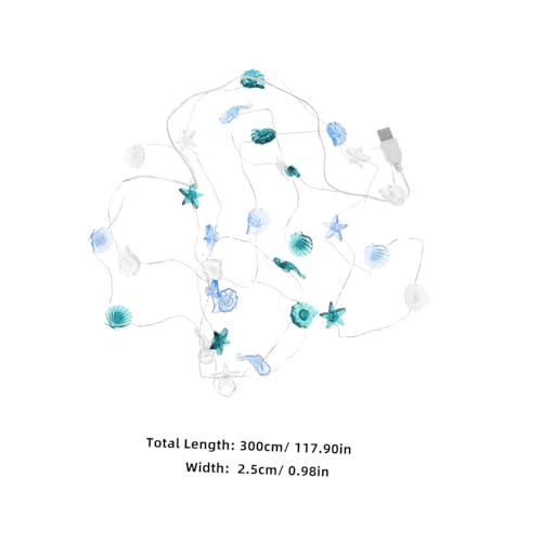 WEKADRIN LED Meeres lichterkette mit Seestern Muschel Meeresbewohner USB Aufladbare Dekorative Lichterkette für Innen Außenparty Vielseitige Meeres deko für Zuhause und Garten WEKADRIN LED Meeres lichterkette mit Seestern Muschel Meeresbewohner USB Aufladbare Dekorative Lichterkette für Innen Außenparty Vielseitige Meeres deko für Zuhause und Garten von WEKADRIN